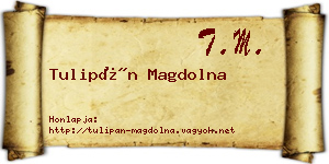 Tulipán Magdolna névjegykártya