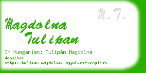 magdolna tulipan business card